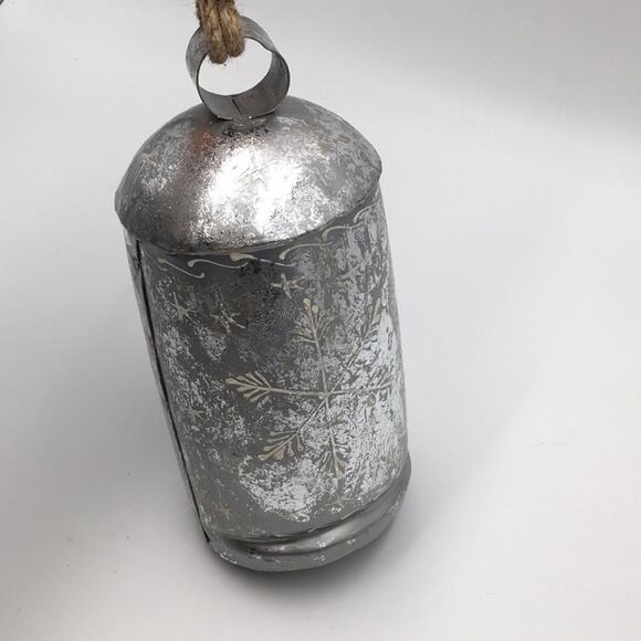 Handcraft in India silver metal cattle bell large - Picture 8 of 8
